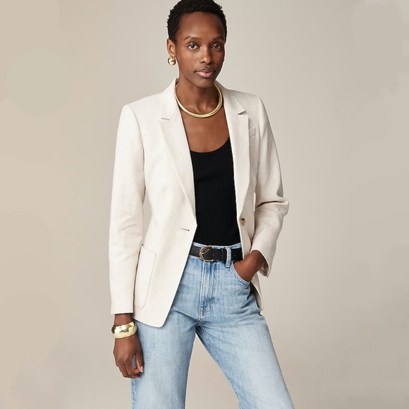 J. Crew Jackets & Blazers - NWT J.Crew Helena blazer in stretch linen blend